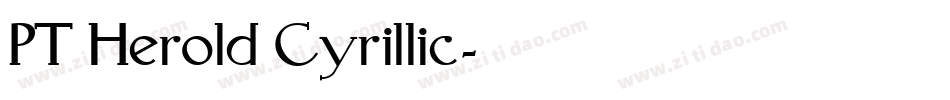 PT Herold Cyrillic字体转换